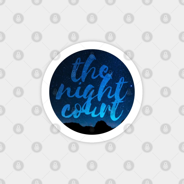 The night court brush script Sticker by Ranp